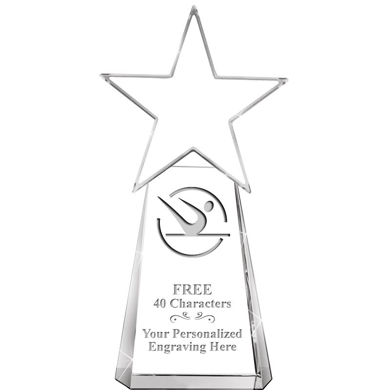 6" CLEAR CRYSTAL DYNOSTAR