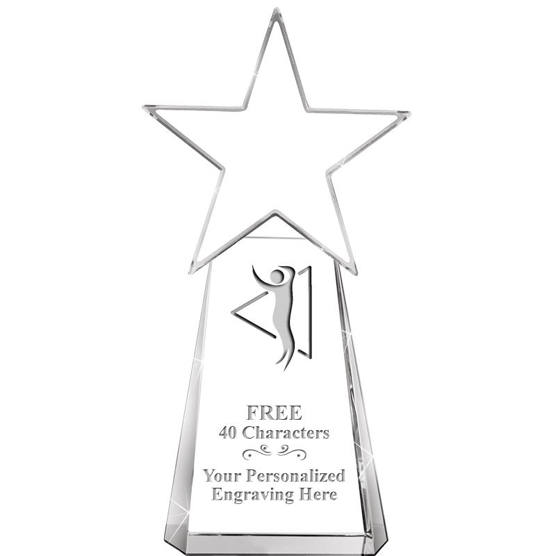 6" CLEAR CRYSTAL DYNOSTAR