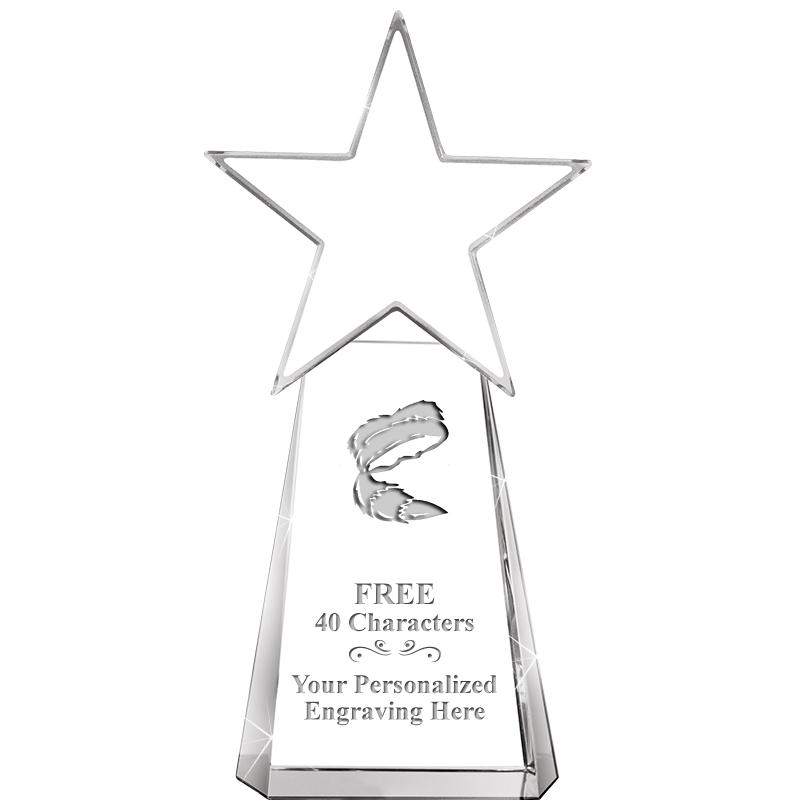 6" CLEAR CRYSTAL DYNOSTAR