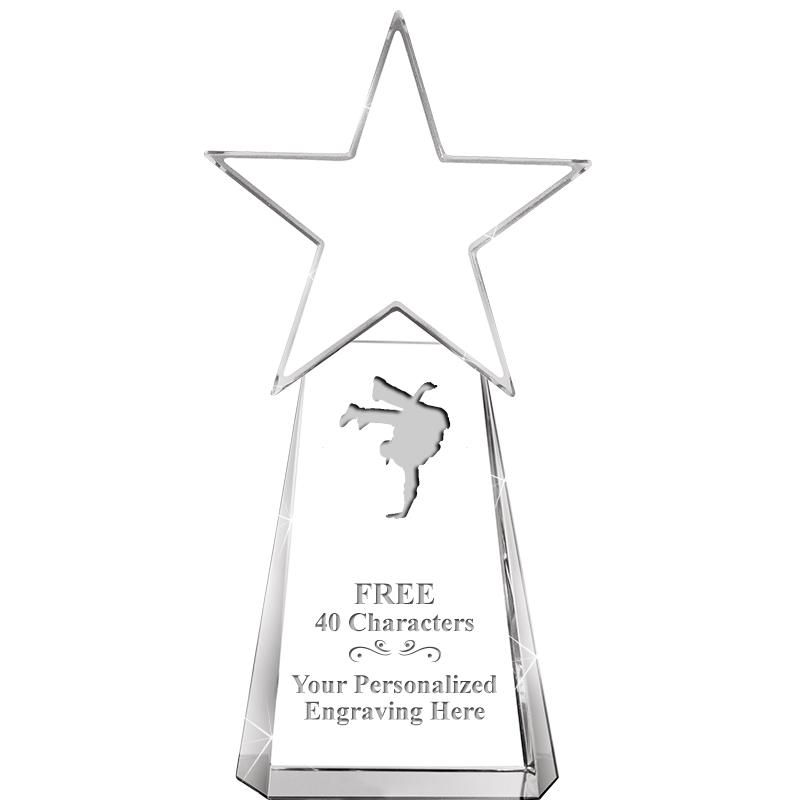 6" CLEAR CRYSTAL DYNOSTAR