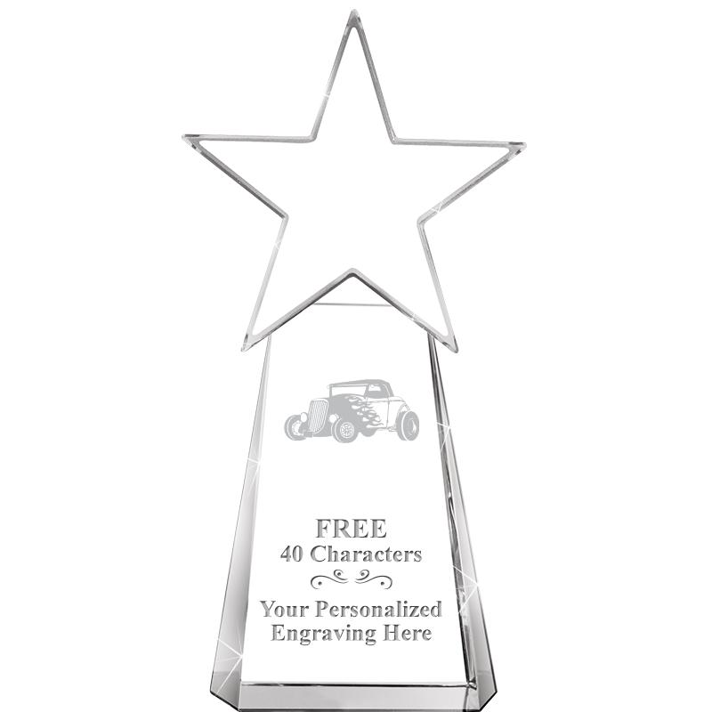 6" CLEAR CRYSTAL DYNOSTAR