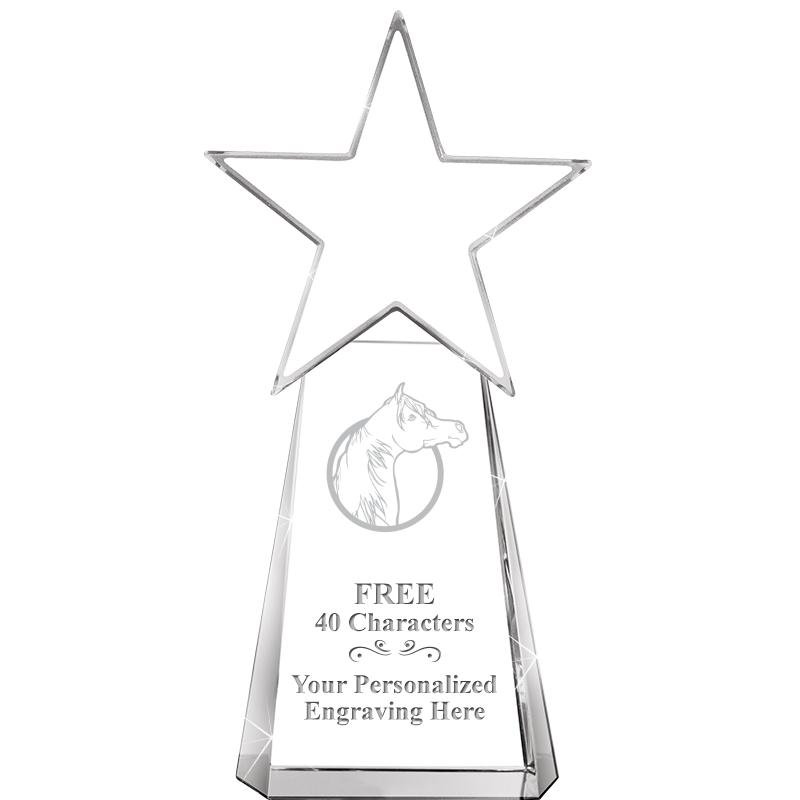 6" CLEAR CRYSTAL DYNOSTAR