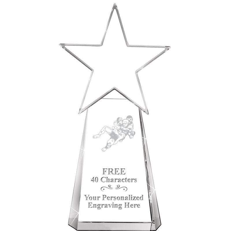 6" CLEAR CRYSTAL DYNOSTAR