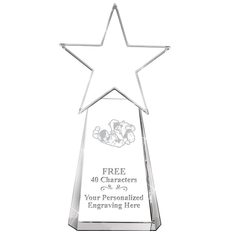 6" CLEAR CRYSTAL DYNOSTAR