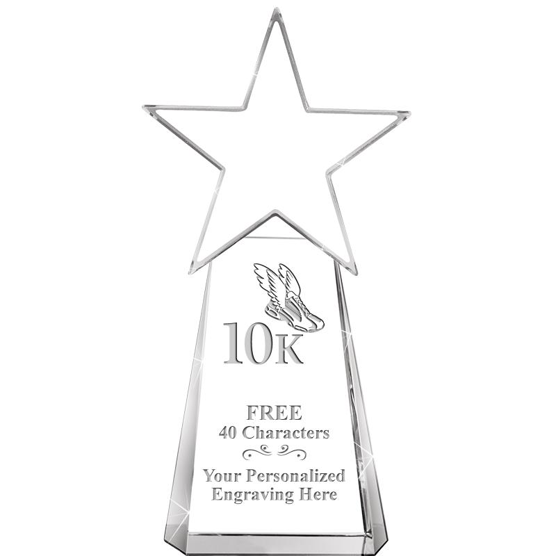 6" CLEAR CRYSTAL DYNOSTAR