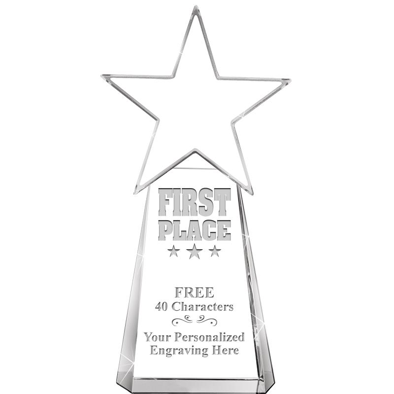 6" CLEAR CRYSTAL DYNOSTAR