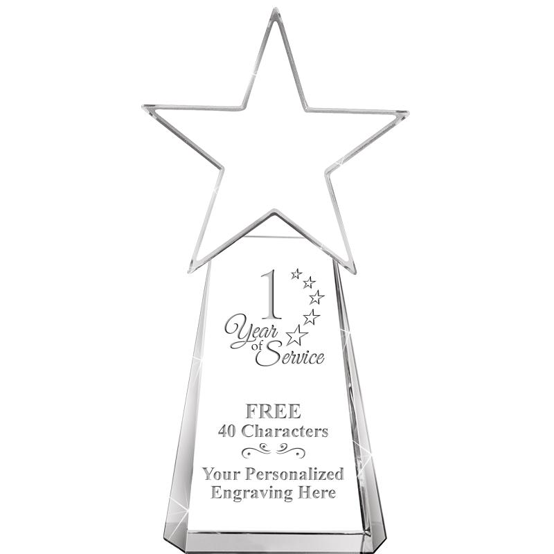 6" CLEAR CRYSTAL DYNOSTAR