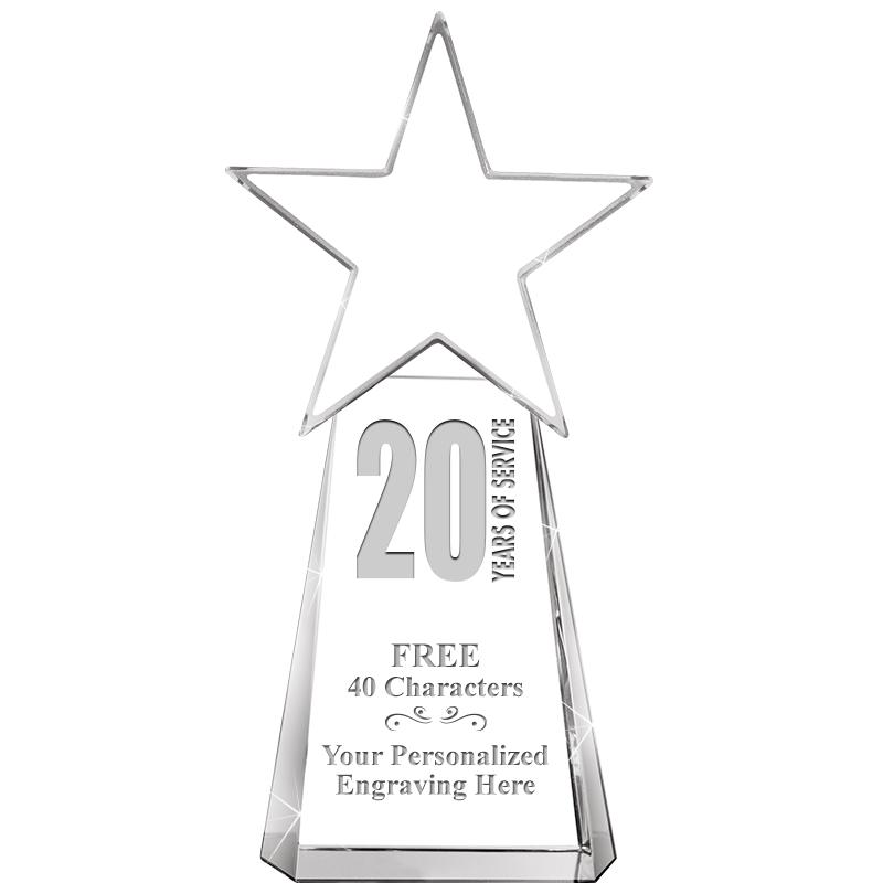 6" CLEAR CRYSTAL DYNOSTAR