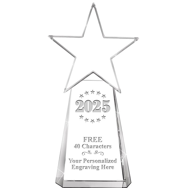 6" CLEAR CRYSTAL DYNOSTAR