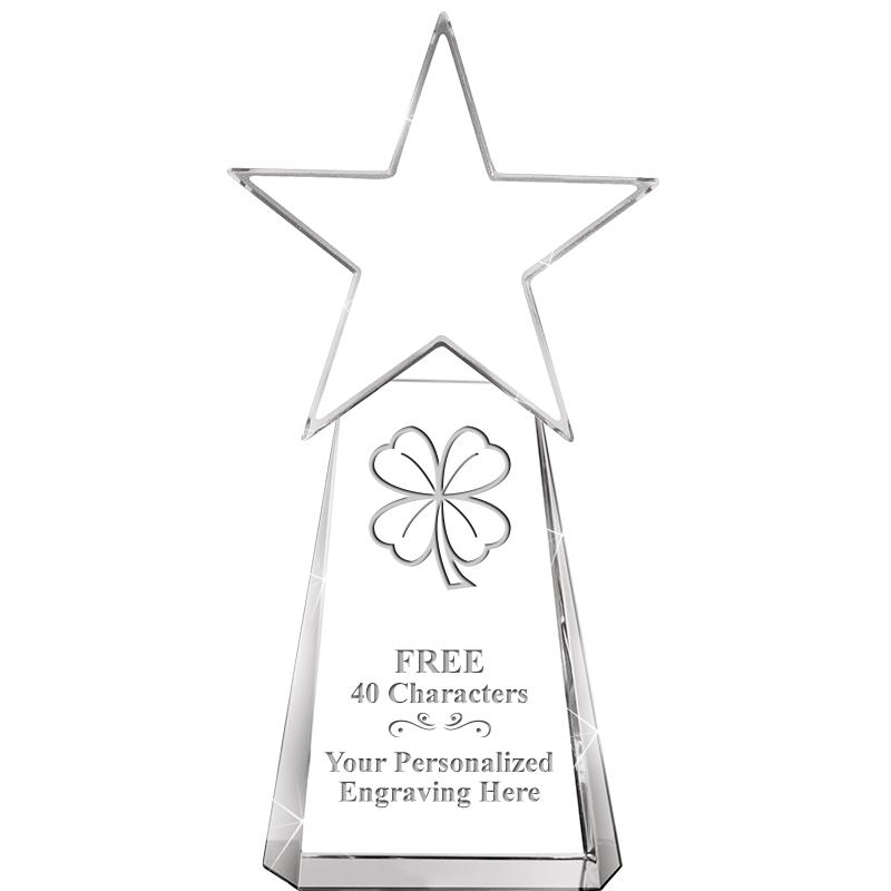 6" CLEAR CRYSTAL DYNOSTAR