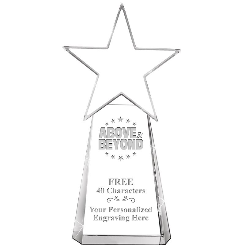 6" CLEAR CRYSTAL DYNOSTAR