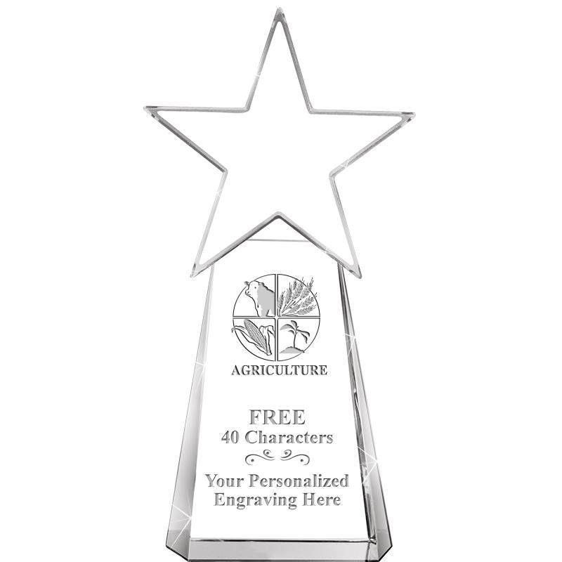 6" CLEAR CRYSTAL DYNOSTAR