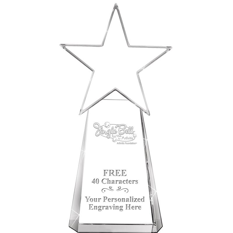 6" CLEAR CRYSTAL DYNOSTAR