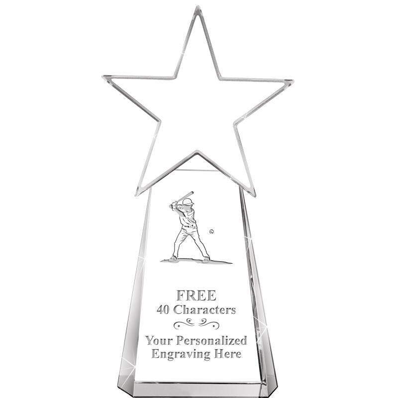 6" CLEAR CRYSTAL DYNOSTAR