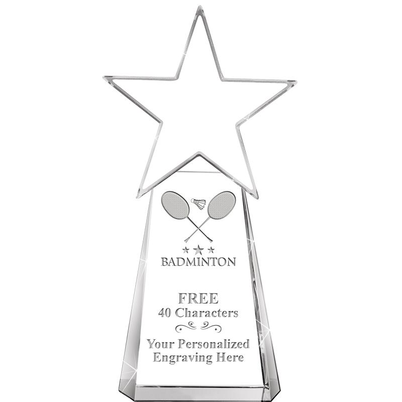 6" CLEAR CRYSTAL DYNOSTAR