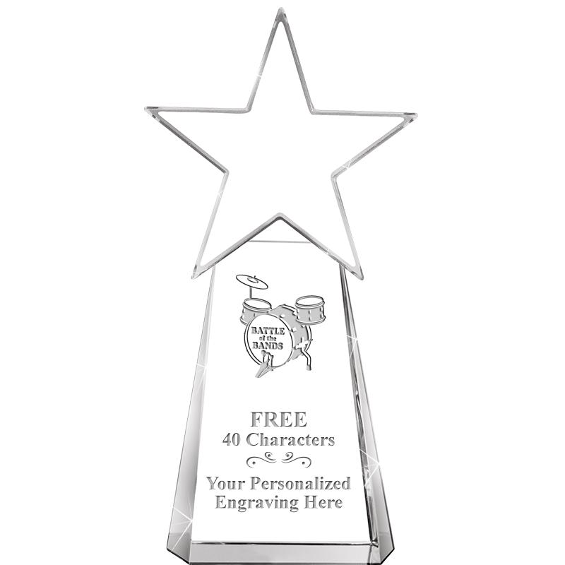 6" CLEAR CRYSTAL DYNOSTAR