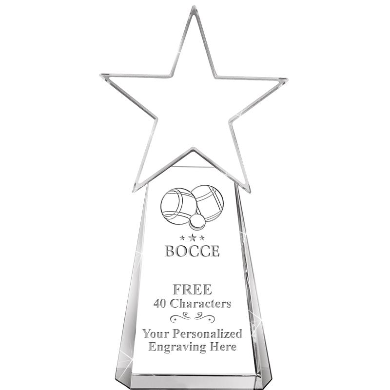 6" CLEAR CRYSTAL DYNOSTAR