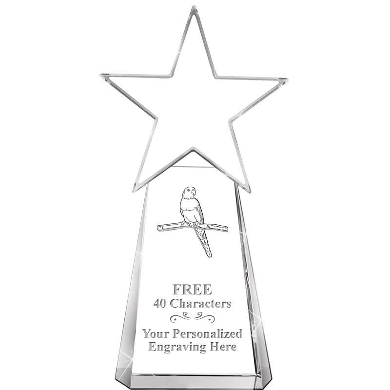 6" CLEAR CRYSTAL DYNOSTAR