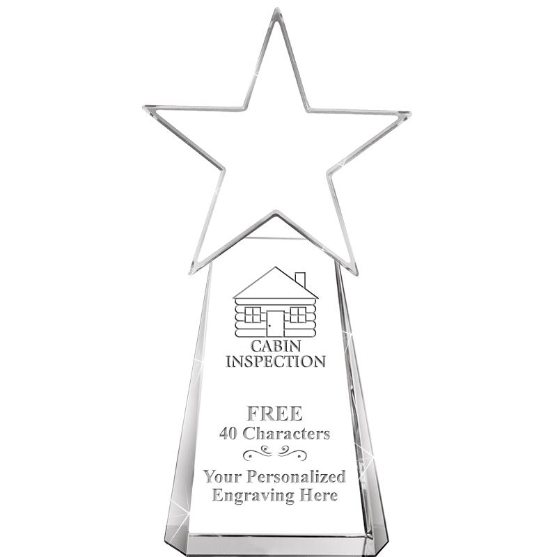 6" CLEAR CRYSTAL DYNOSTAR