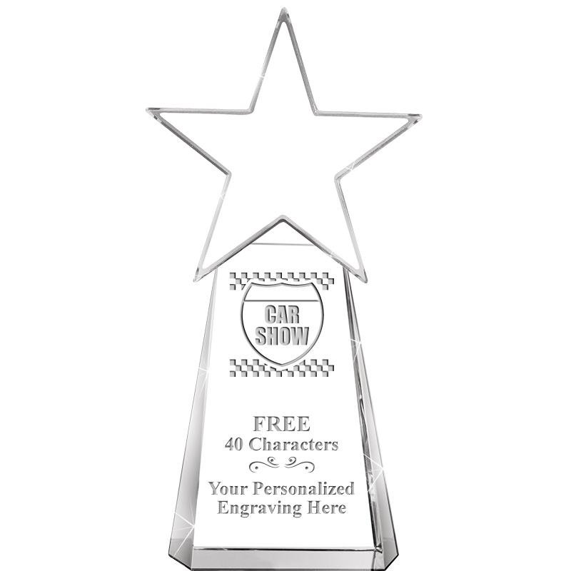 6" CLEAR CRYSTAL DYNOSTAR