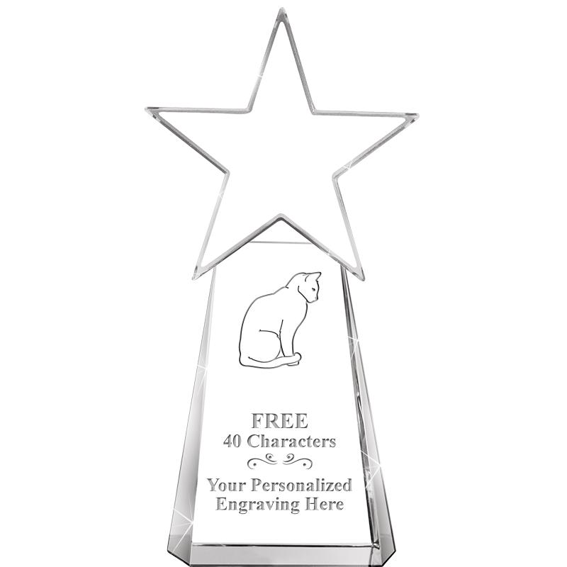 6" CLEAR CRYSTAL DYNOSTAR