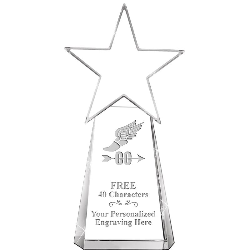 6" CLEAR CRYSTAL DYNOSTAR