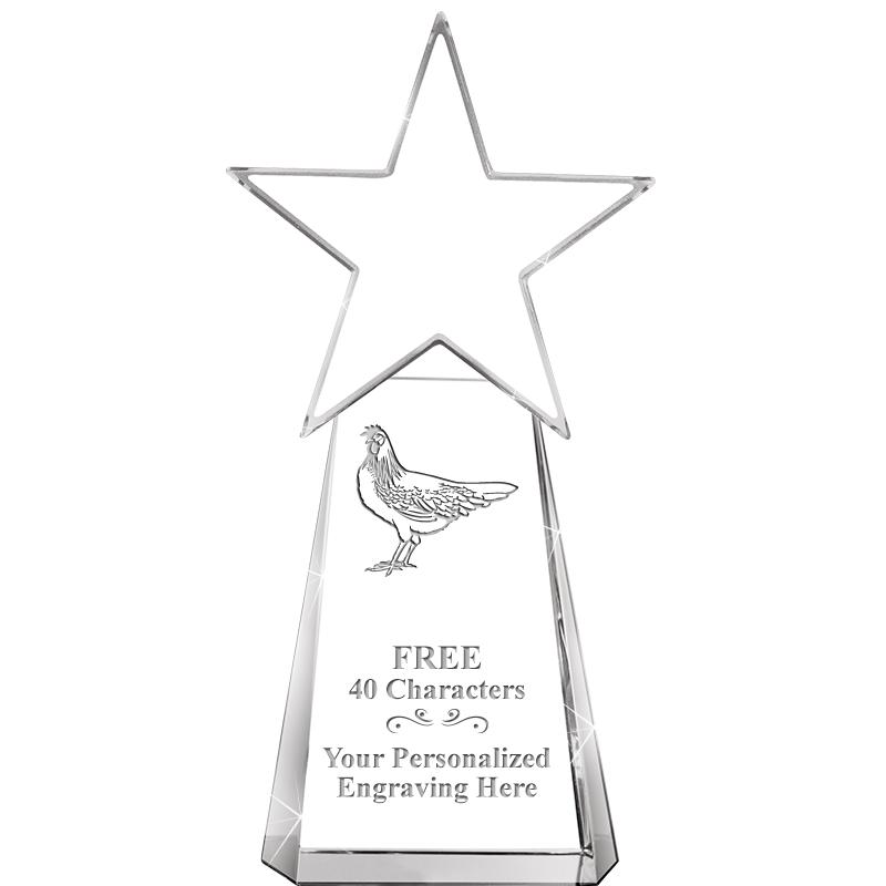 6" CLEAR CRYSTAL DYNOSTAR