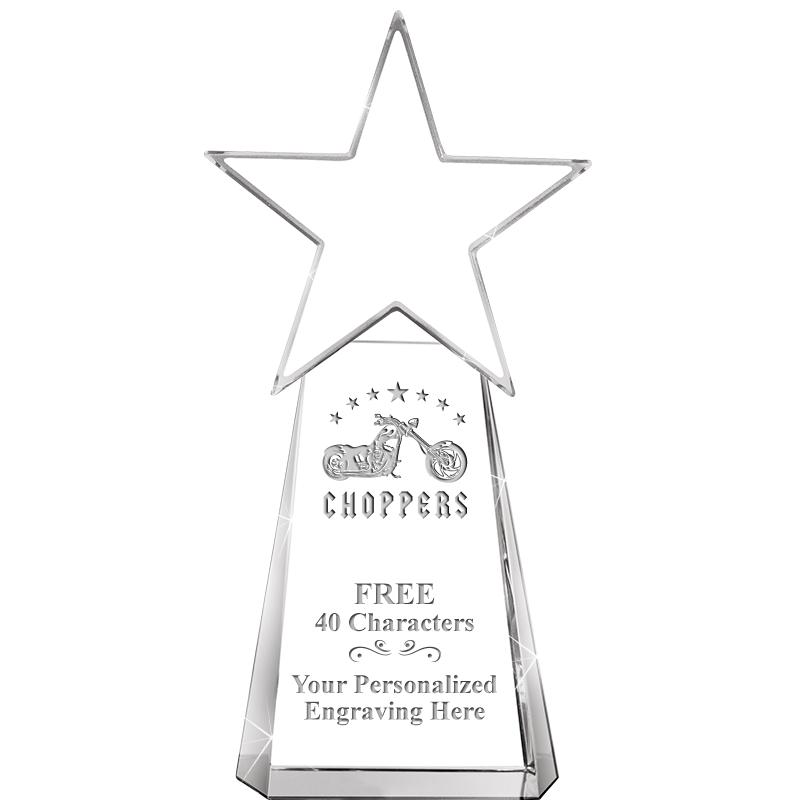 6" CLEAR CRYSTAL DYNOSTAR