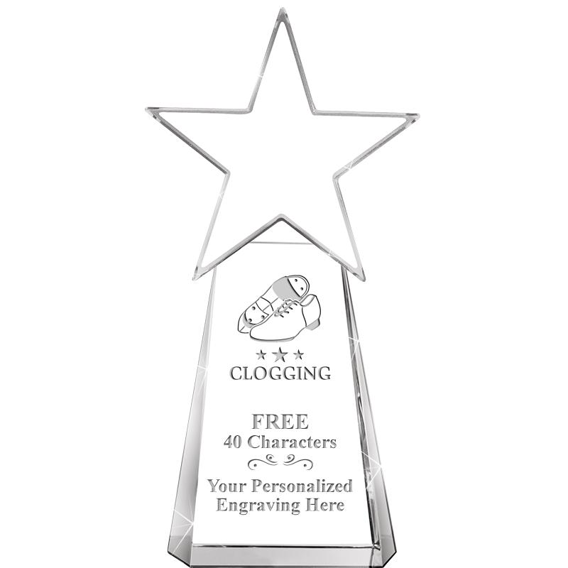 6" CLEAR CRYSTAL DYNOSTAR