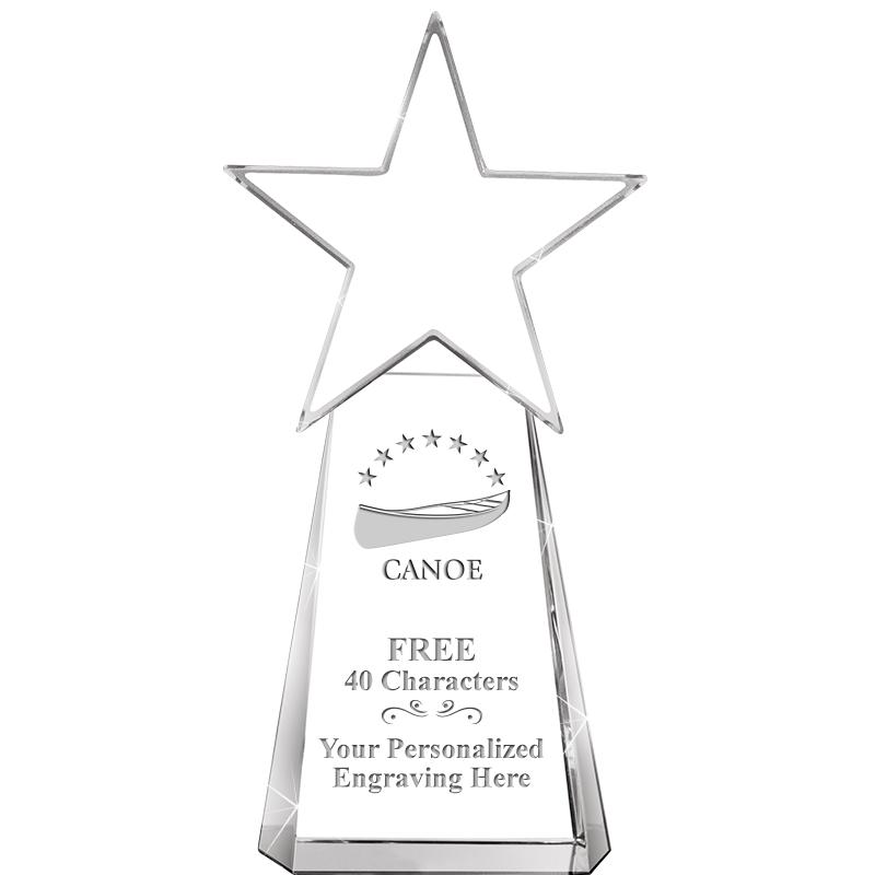 6" CLEAR CRYSTAL DYNOSTAR