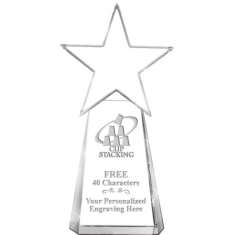 6" CLEAR CRYSTAL DYNOSTAR