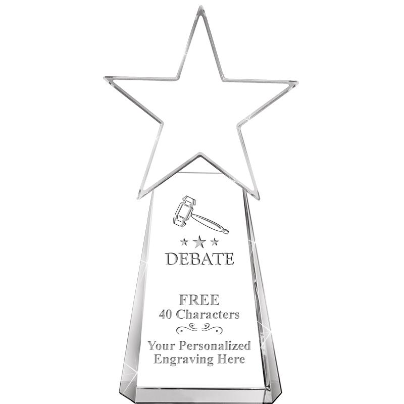 6" CLEAR CRYSTAL DYNOSTAR