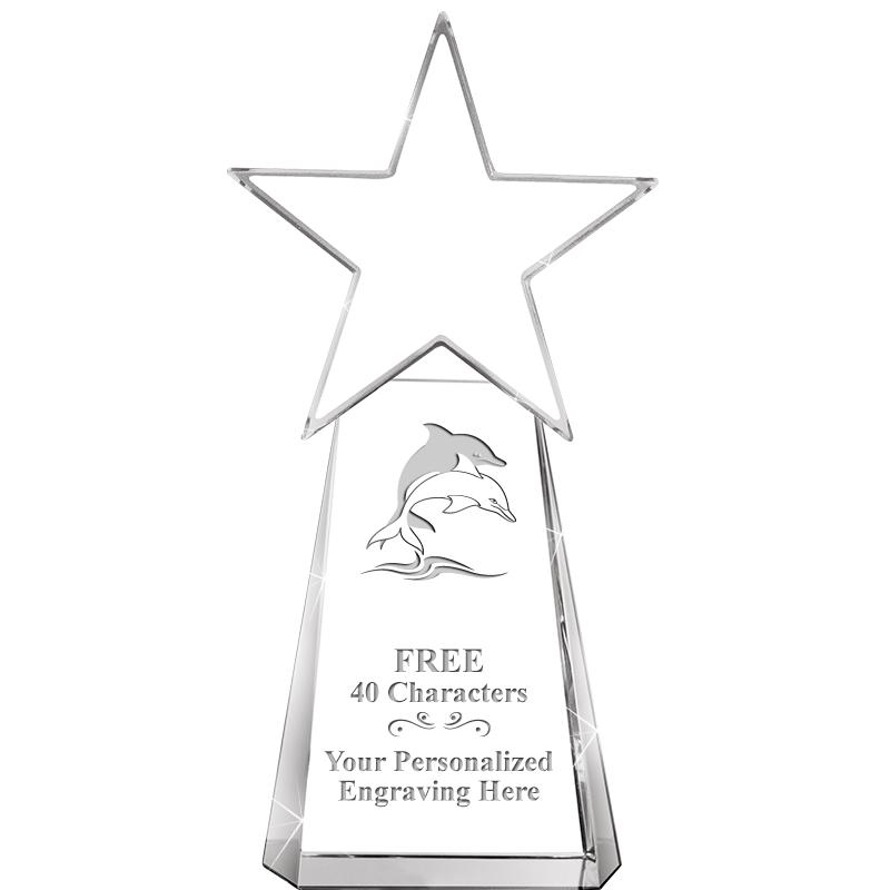 6" CLEAR CRYSTAL DYNOSTAR