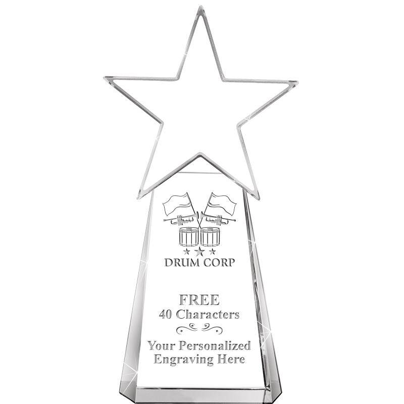 6" CLEAR CRYSTAL DYNOSTAR