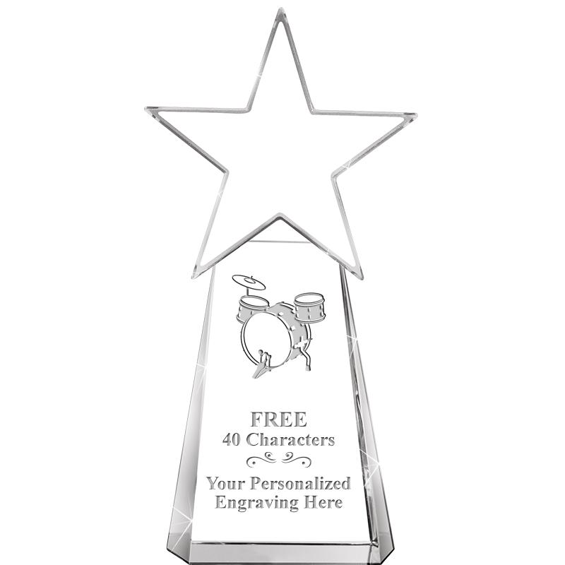 6" CLEAR CRYSTAL DYNOSTAR