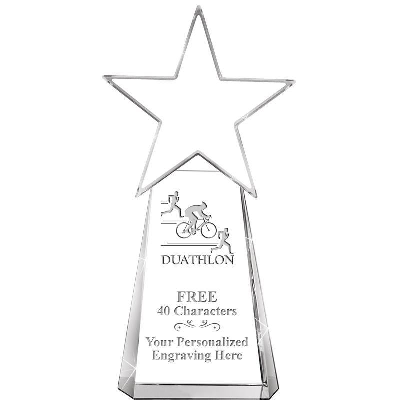 6" CLEAR CRYSTAL DYNOSTAR