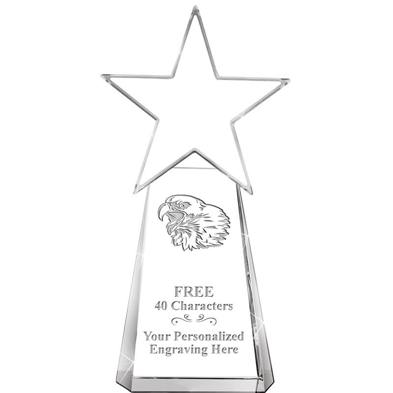 6" CLEAR CRYSTAL DYNOSTAR