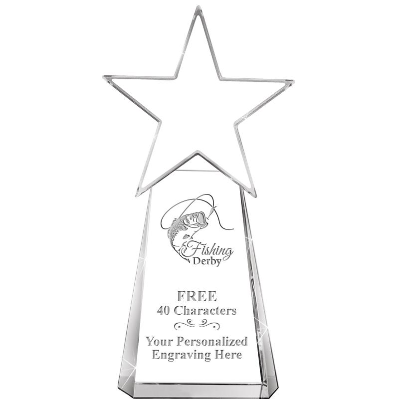 6" CLEAR CRYSTAL DYNOSTAR