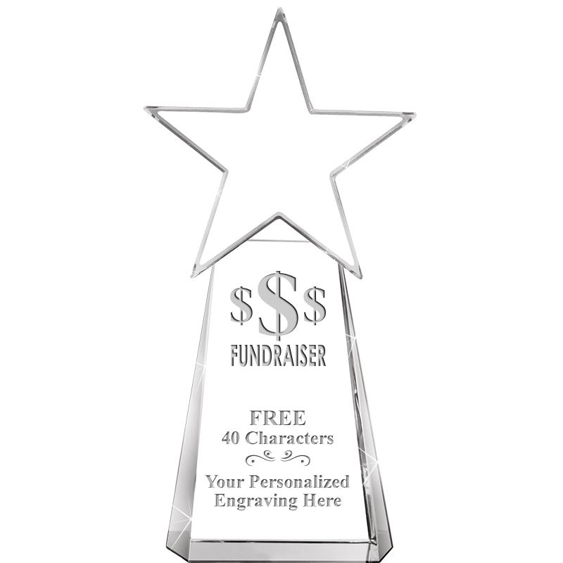 6" CLEAR CRYSTAL DYNOSTAR