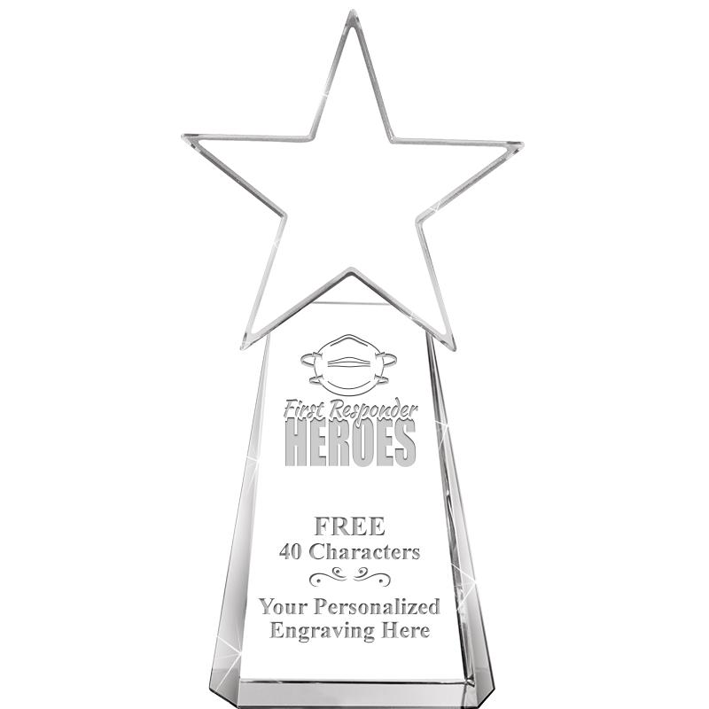 6" CLEAR CRYSTAL DYNOSTAR