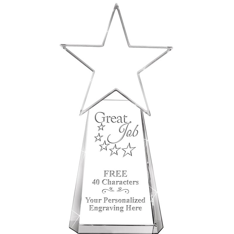 6" CLEAR CRYSTAL DYNOSTAR