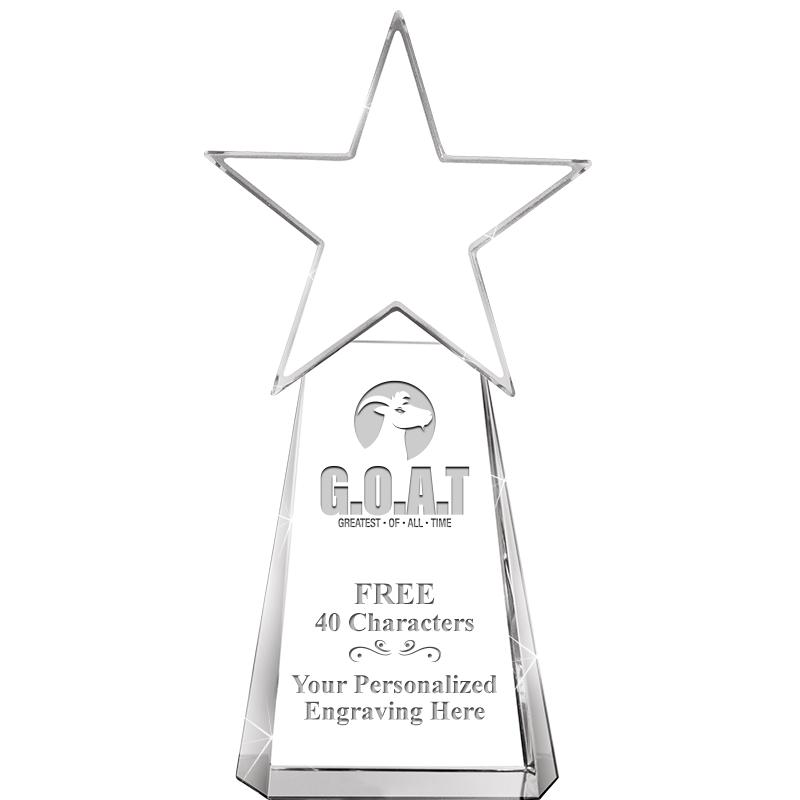 6" CLEAR CRYSTAL DYNOSTAR