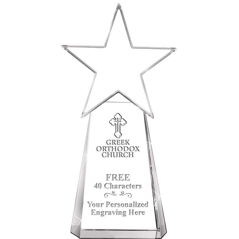 6" CLEAR CRYSTAL DYNOSTAR