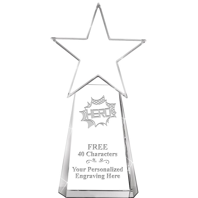 6" CLEAR CRYSTAL DYNOSTAR