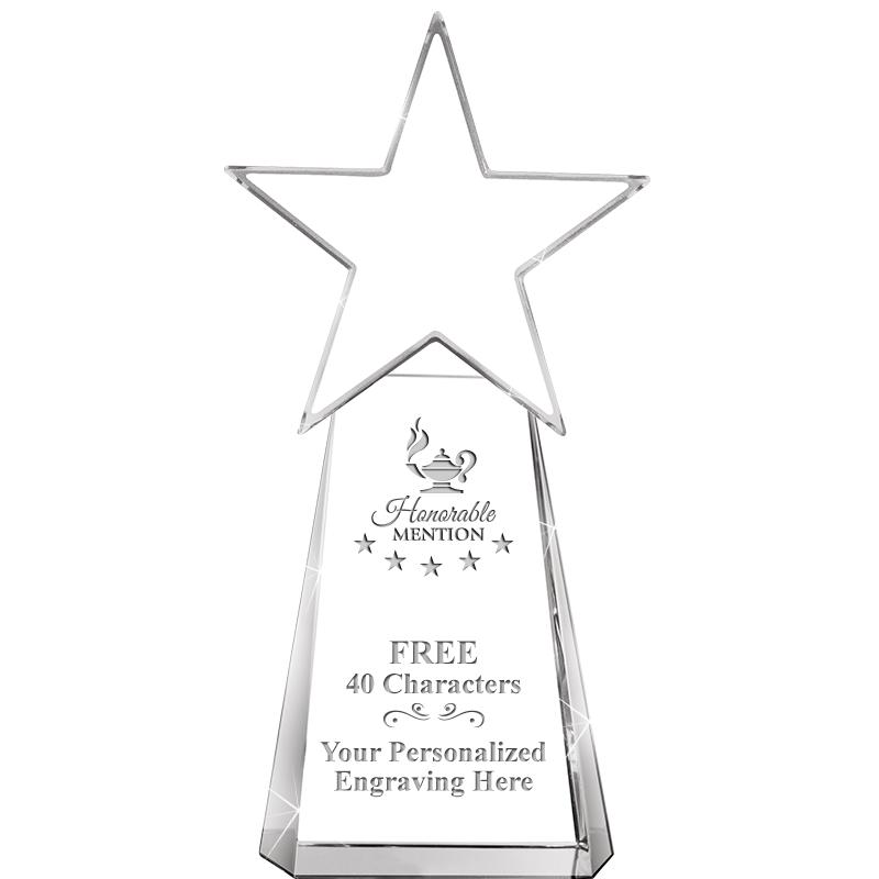 6" CLEAR CRYSTAL DYNOSTAR