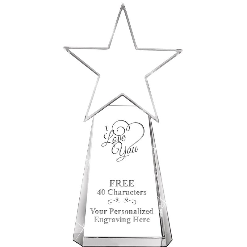 6" CLEAR CRYSTAL DYNOSTAR