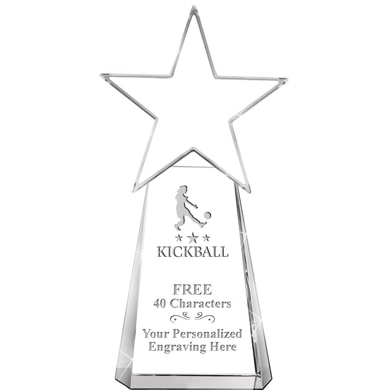 6" CLEAR CRYSTAL DYNOSTAR