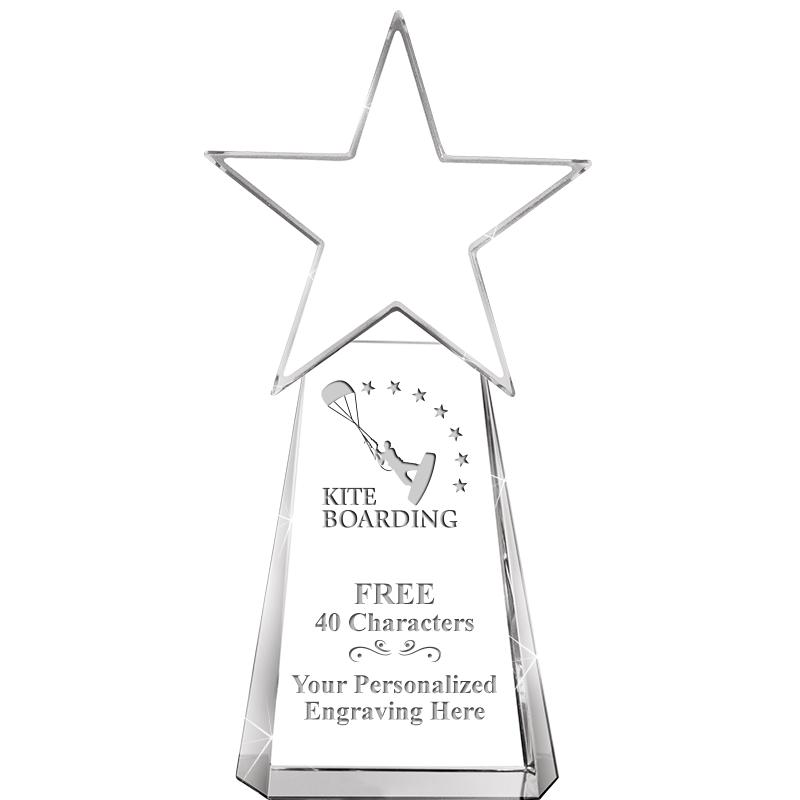 6" CLEAR CRYSTAL DYNOSTAR