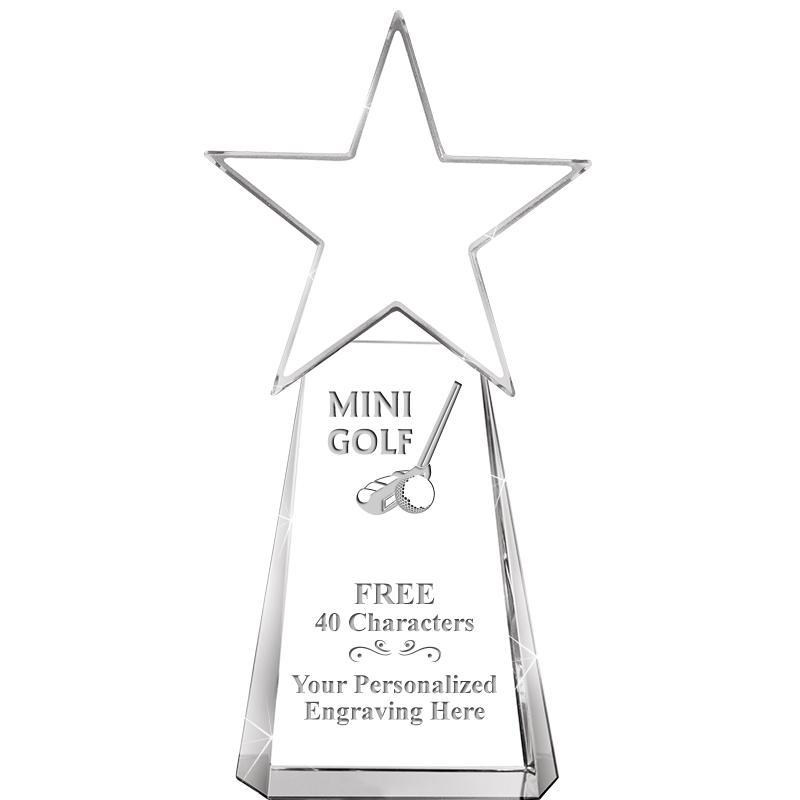 6" CLEAR CRYSTAL DYNOSTAR