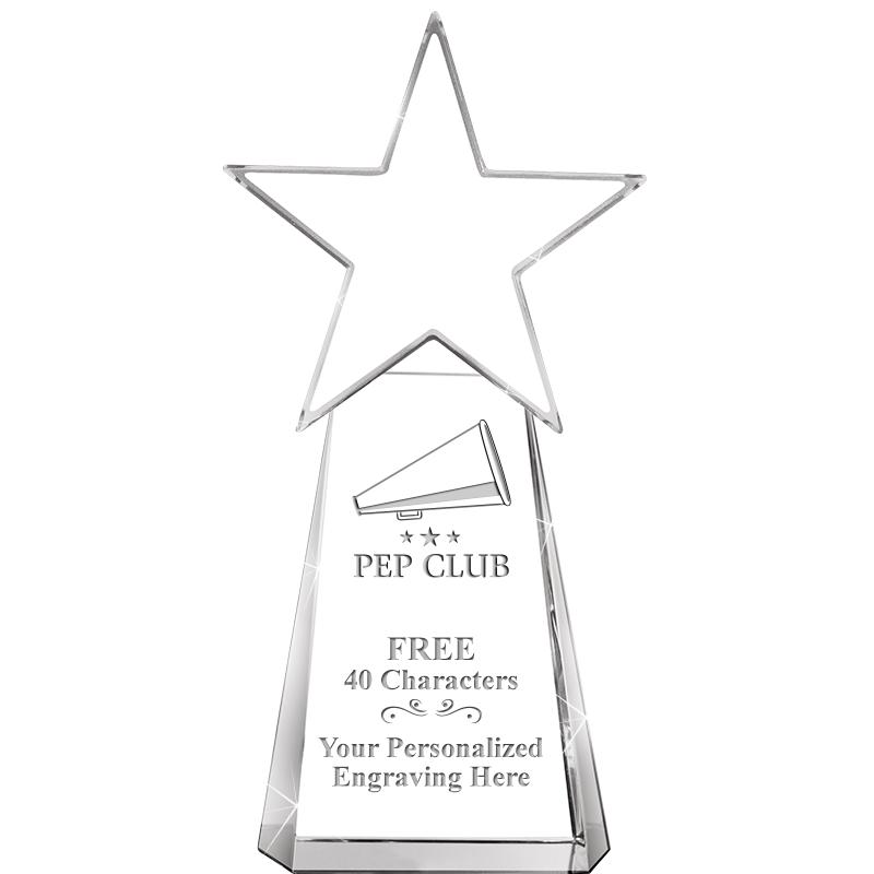 6" CLEAR CRYSTAL DYNOSTAR